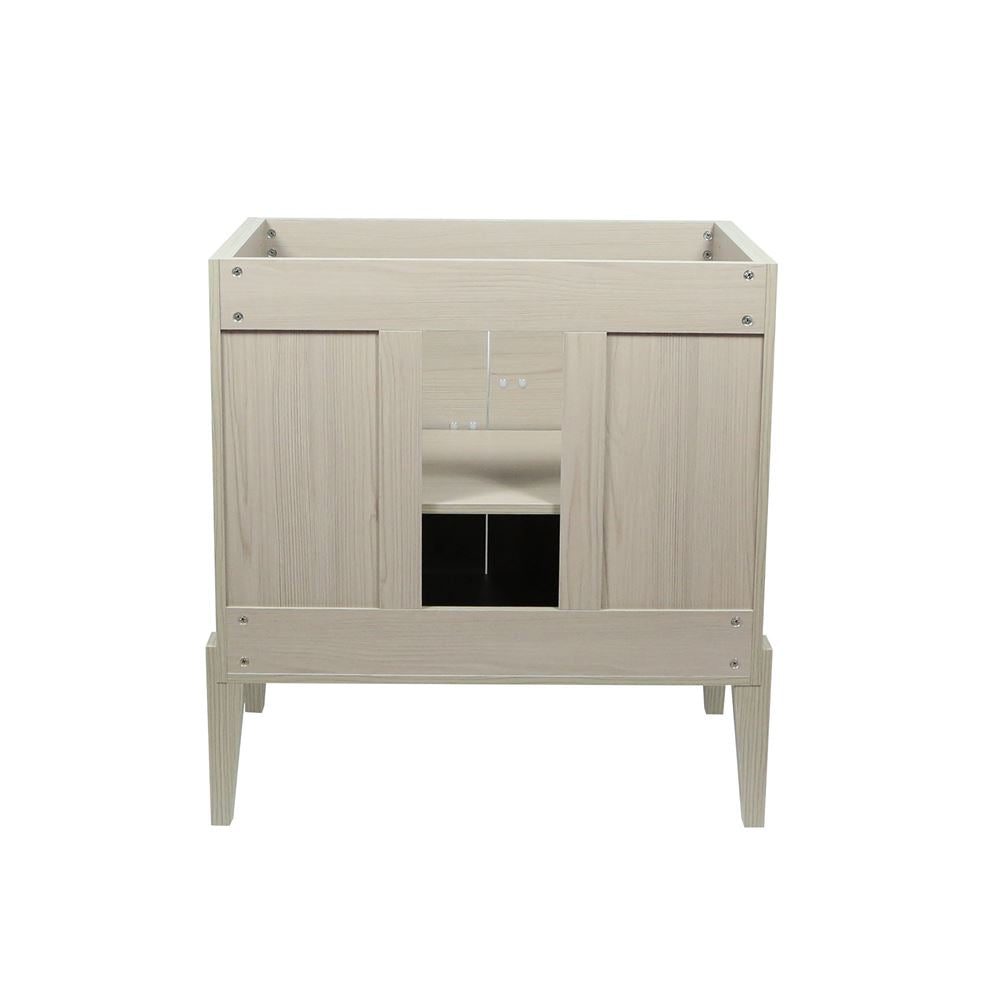 Bellaterra Home 804366V-EP 32" Light Gray Single Sink Vanity With White Composite Granite Top