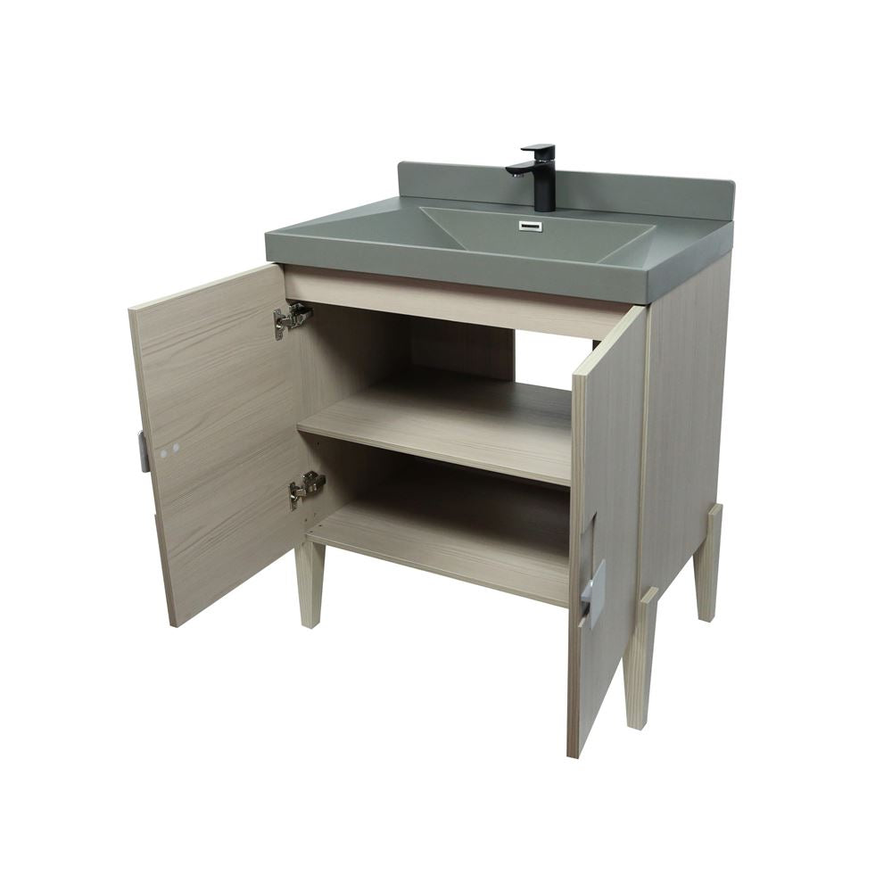 Bellaterra Home 804366V-EP-GY 31" Light Gray Single Sink Vanity
