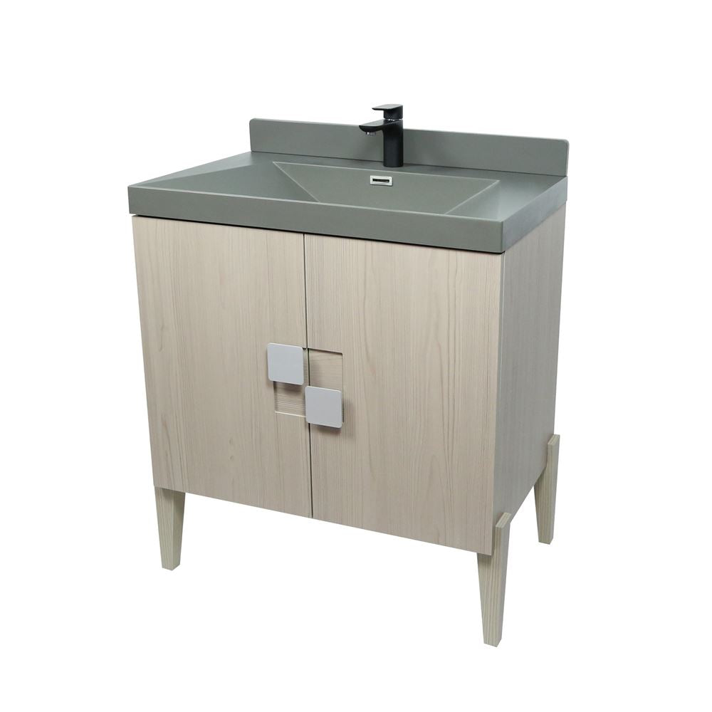 Bellaterra Home 804366V-EP-GY 31" Light Gray Single Sink Vanity