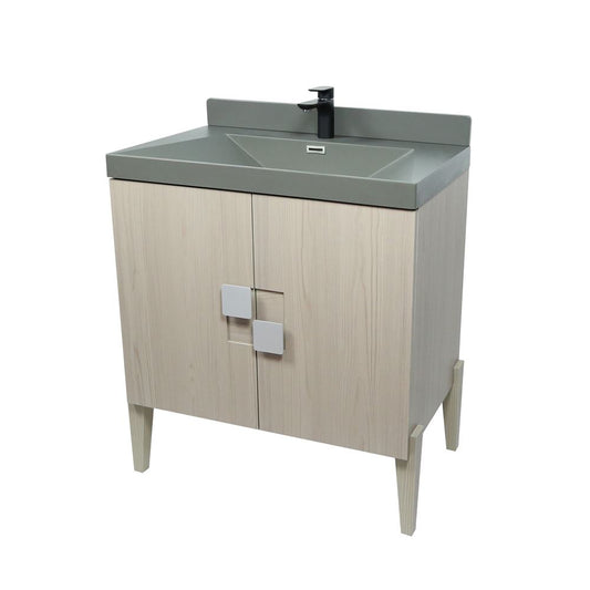 Bellaterra Home 804366V-EP-GY 31" Light Gray Single Sink Vanity