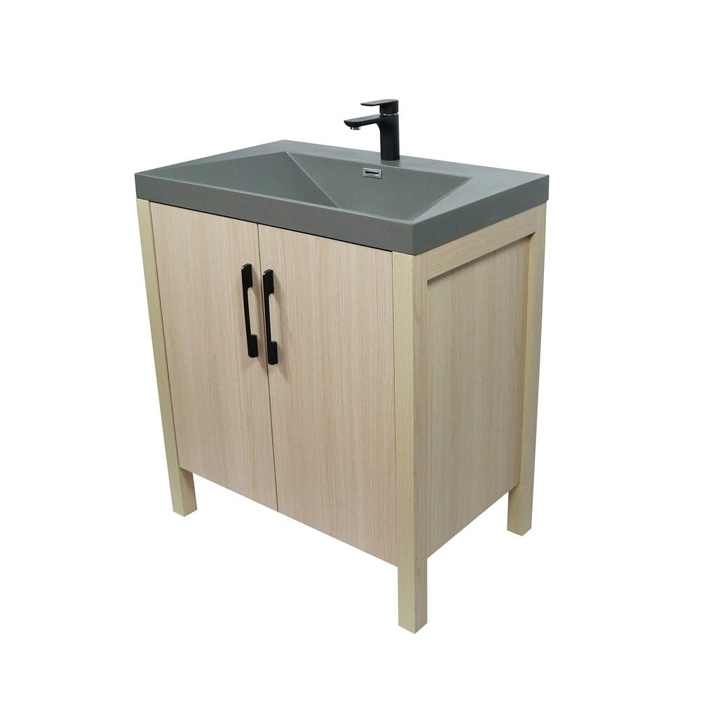 Bellaterra Home 804381V-CO-GY 31" Neutral Finish Single Sink Vanity