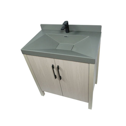 Bellaterra Home 804381V-EP-GY 31" Light Gray Single Sink Vanity