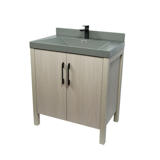Bellaterra Home 804381V-EP-GY 31" Light Gray Single Sink Vanity