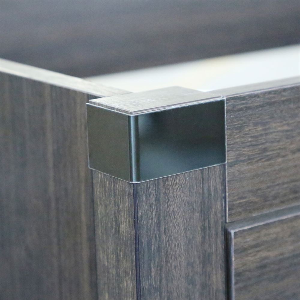 Bellaterra Home 808175-31-RG 31" Dark Gray RG Single Sink Vanity With White Engineered Stone and Oval Sink