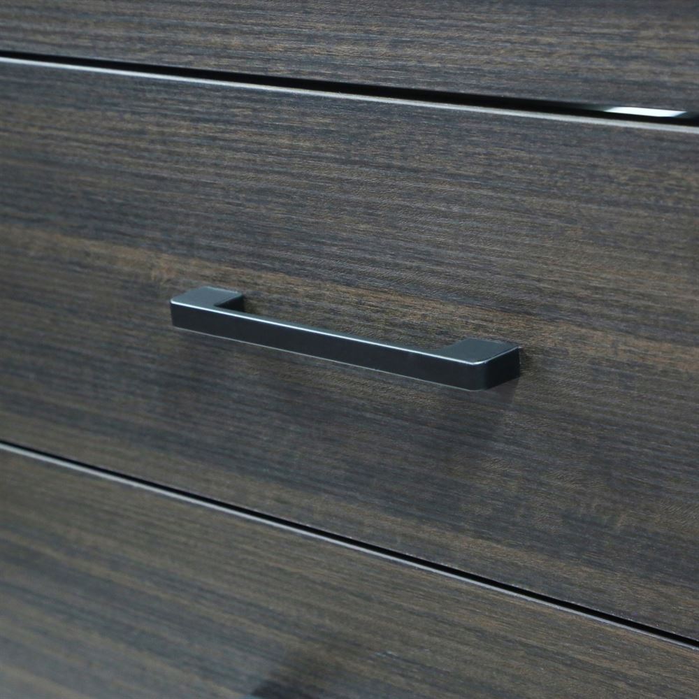 Bellaterra Home 808175-37-RG 37" Dark Gray RG Single Sink Vanity With White Engineered Stone and Oval Sink