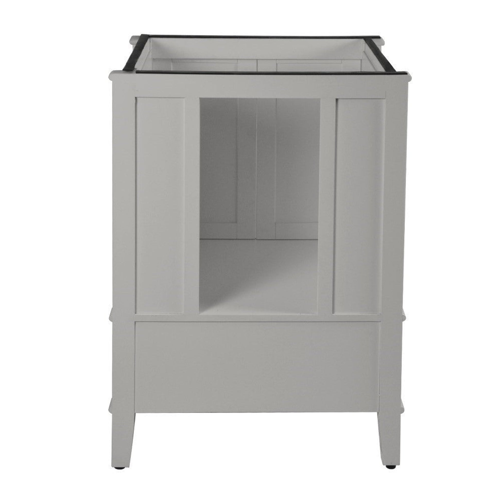 Bellaterra Home Aurora 25" 2-Door 1-Drawer Gray Freestanding Vanity Set With Ceramic Undermount Rectangular Sink and Engineered Quartz Stone Top