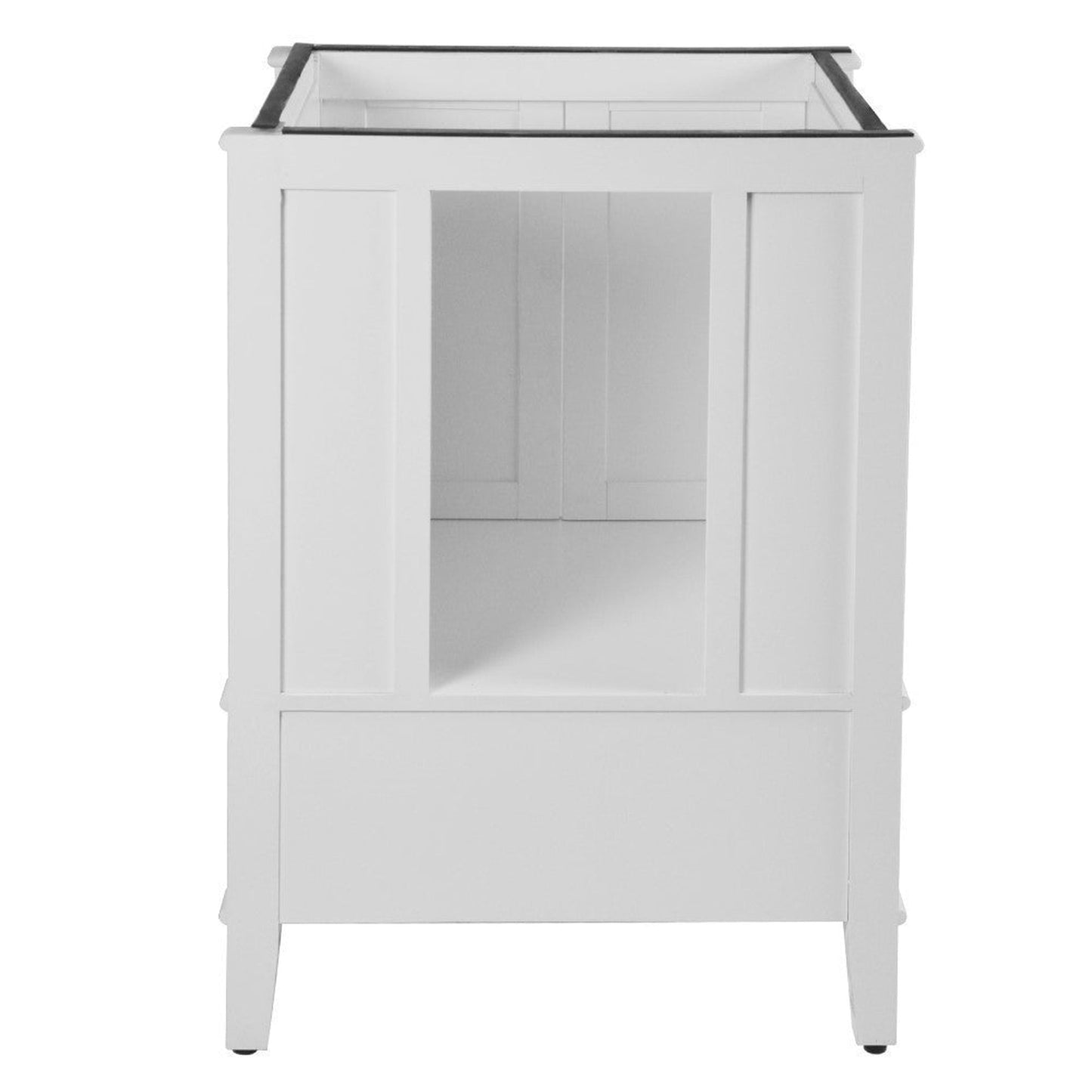 Bellaterra Home Aurora 25" 2-Door 1-Drawer White Freestanding Vanity Set With Ceramic Undermount Rectangular Sink and Engineered Quartz Stone Top