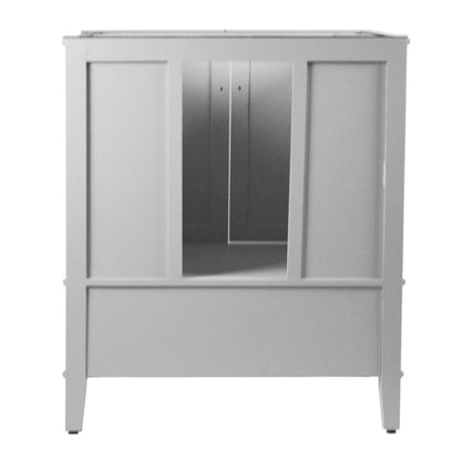 Bellaterra Home Aurora 31" 2-Door 1-Drawer Gray Freestanding Vanity Set With Ceramic Undermount Rectangular Sink and Engineered Quartz Stone Top