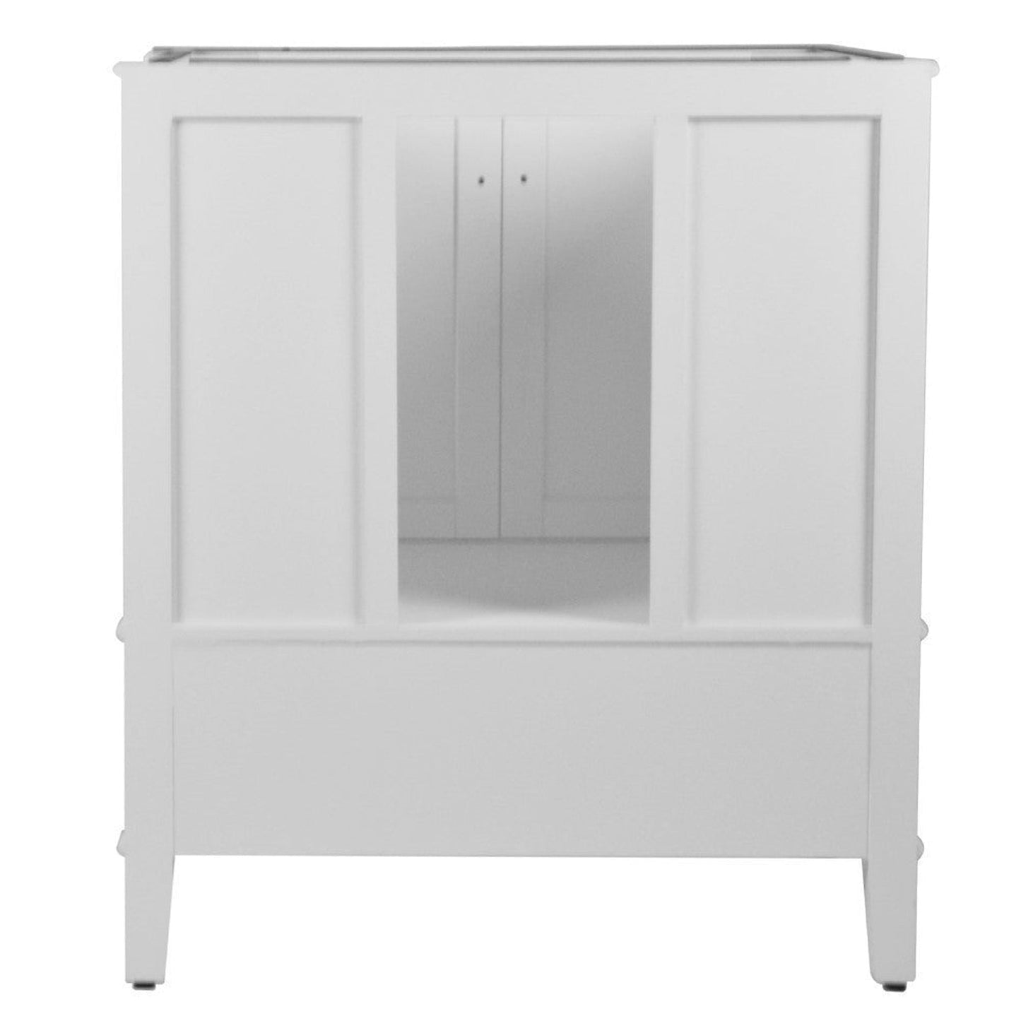 Bellaterra Home Aurora 31" 2-Door 1-Drawer White Freestanding Vanity Set With Ceramic Undermount Rectangular Sink and Engineered Quartz Stone Top