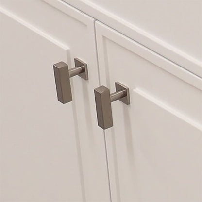 Bellaterra Home F30B-BN-CAB 30" White Single Foldable Vanity Cabinet With Brushed Nickel Hardware