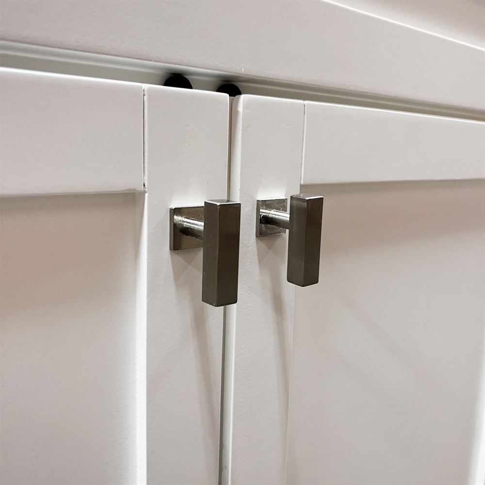 Bellaterra Home F31A-BN-CE 31" White Single Foldable Sink Vanity with White Ceramic Top