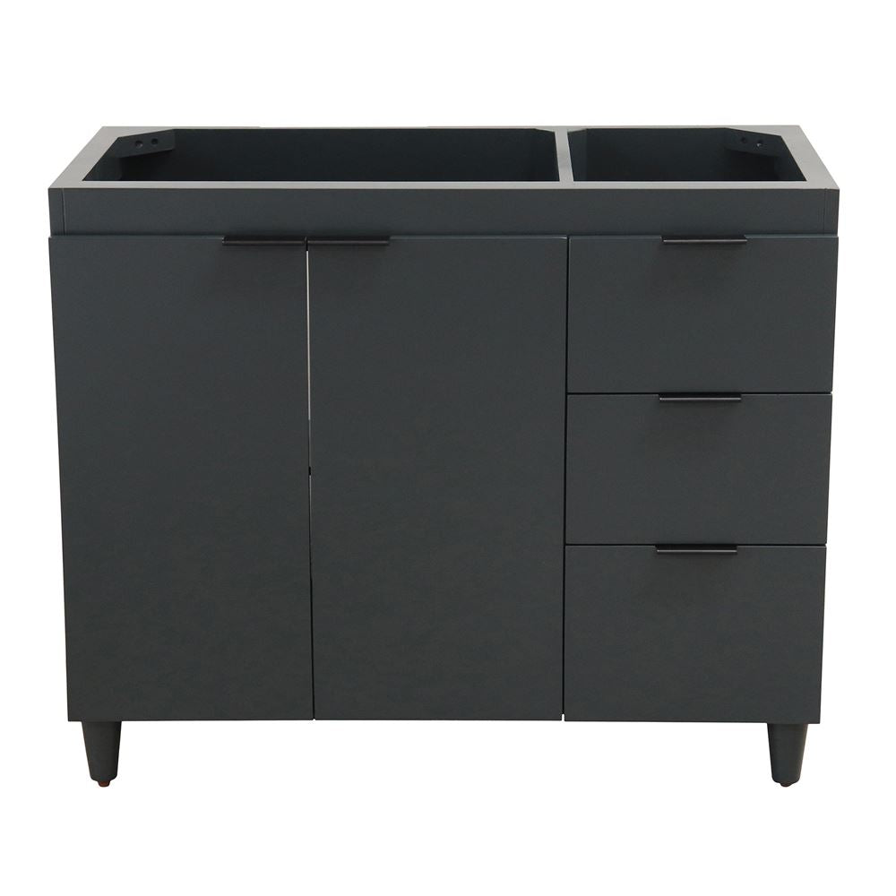 Bellaterra Home G3918-DG-CAB 39" Dark Gray Single Vanity Cabinet