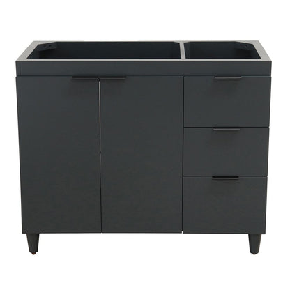 Bellaterra Home G3918-DG-CAB 39" Dark Gray Single Vanity Cabinet
