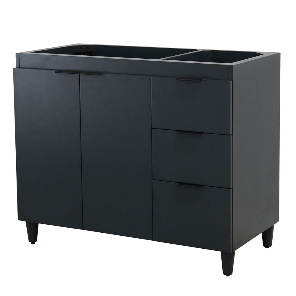 Bellaterra Home G3918-DG-CAB 39" Dark Gray Single Vanity Cabinet