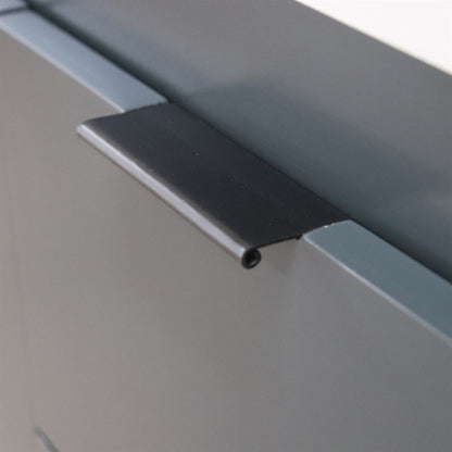 Bellaterra Home G3918-DG-SG 39" Dark Gray Single Sink Vanity With Dark Gray Composite Granite Sink Top