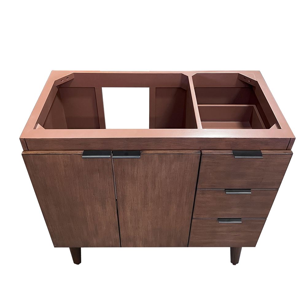 Bellaterra Home G3918-WA-CAB 39" Walnut Single Vanity Cabinet