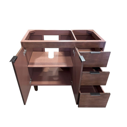 Bellaterra Home G3918-WA-CAB 39" Walnut Single Vanity Cabinet