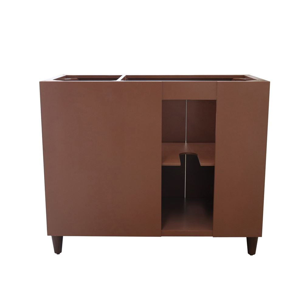 Bellaterra Home G3918-WA-FG 39" Walnut Single Sink Vanity With Light Gray Composite Granite Top
