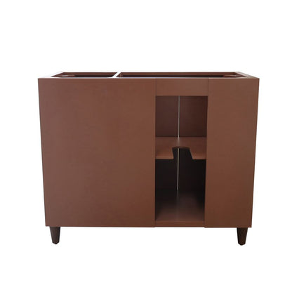 Bellaterra Home G3918-WA-SG 39" Walnut Single Sink Vanity With Dark Gray Composite Granite Top