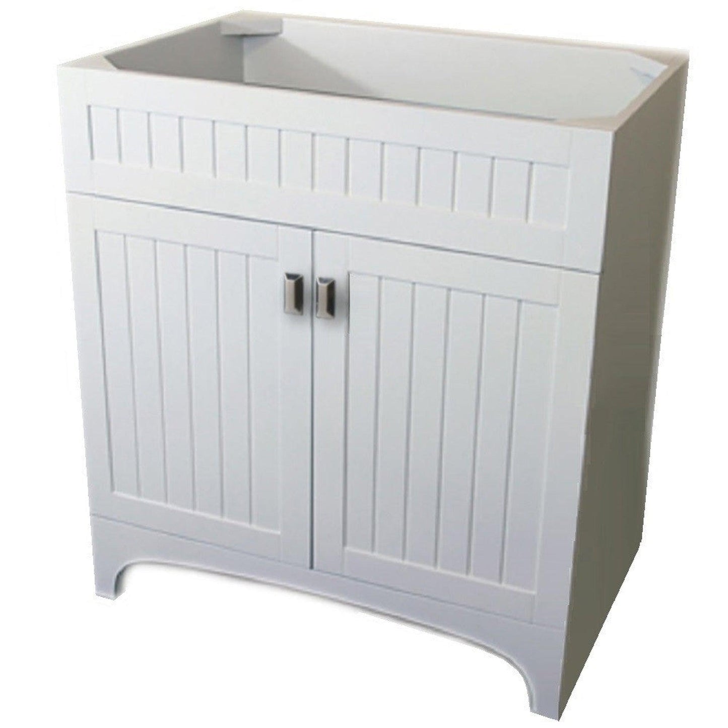 Bellaterra Home Milani 30" 2-Door White Freestanding Vanity Base