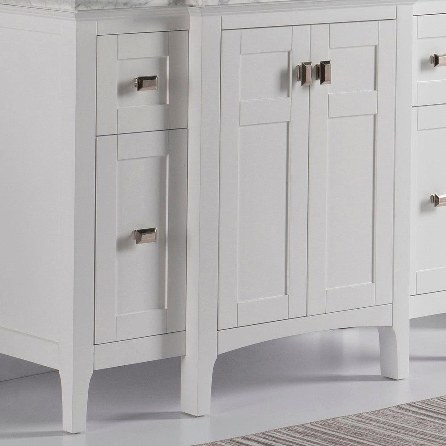 Bellaterra Home Milani 48" 2-Door 6-Drawer White Freestanding Vanity Base