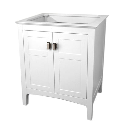 Bellaterra Home Milani 77613-WH 30" 2-Door White Freestanding Vanity Base