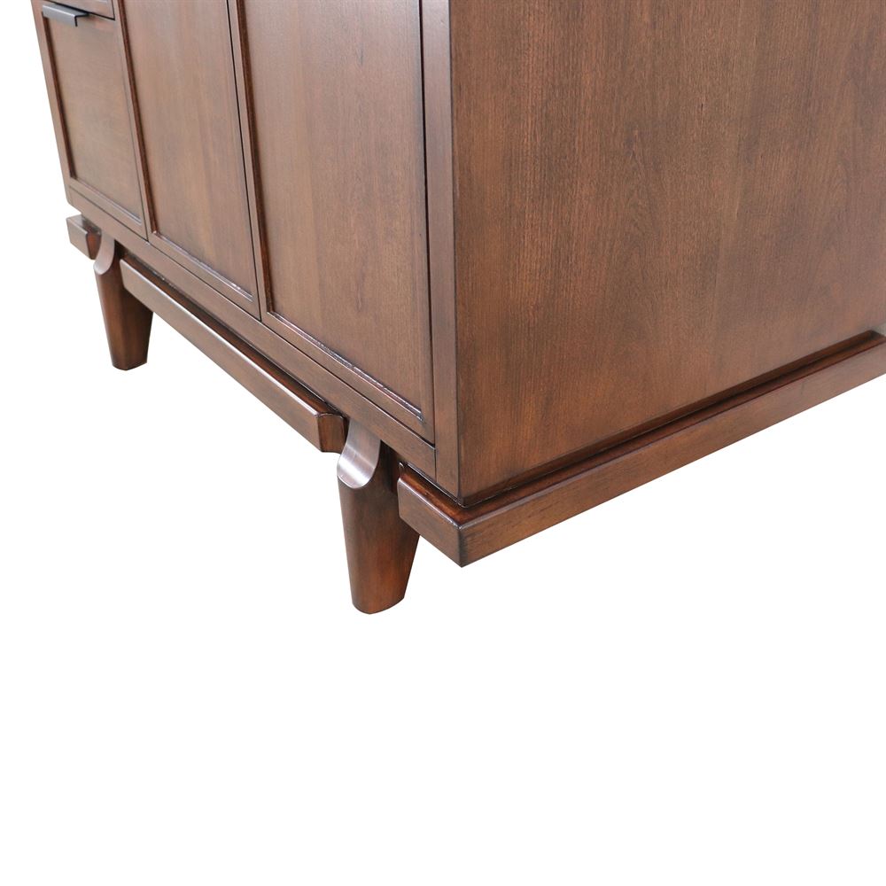 Bellaterra Home Sintra D3722-MT1-AQ 37" Dark Cherry Single Sink Vanity With Engineered Stone Top