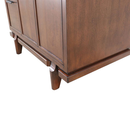 Bellaterra Home Sintra D3722-MT1-AQ 37" Dark Cherry Single Sink Vanity With Engineered Stone Top