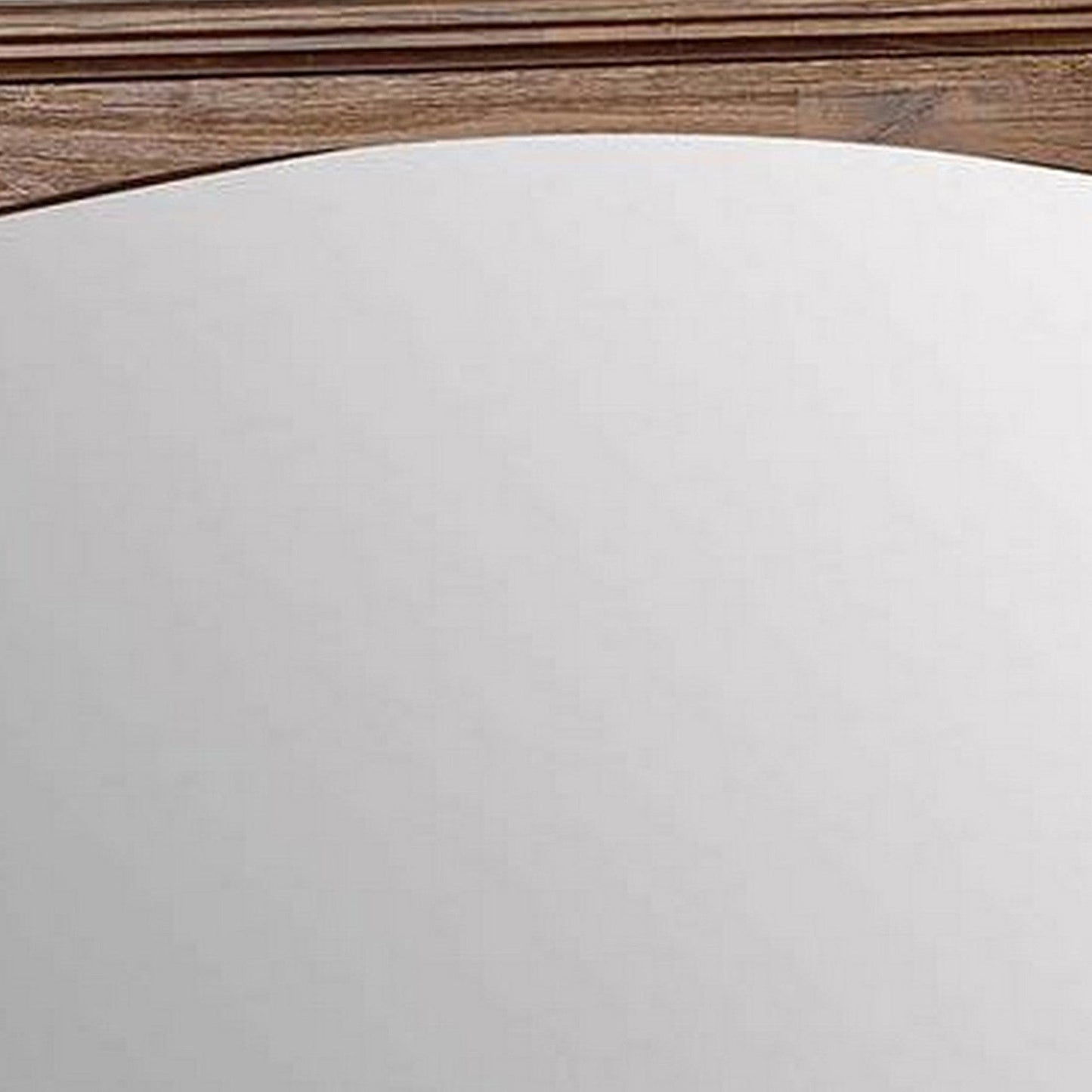 Benzara 37" Dark Oak Transitional Style Wooden Frame Mirror