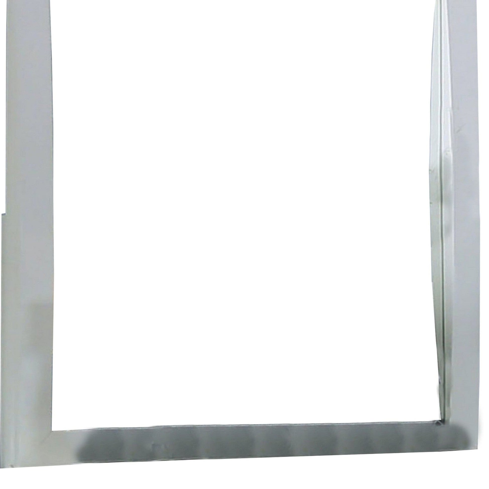 Benzara 37" White Transitional Style Wooden Frame Mirror