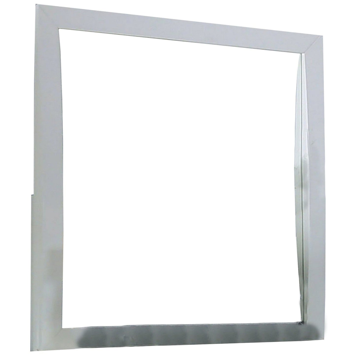 Benzara 37" White Transitional Style Wooden Frame Mirror