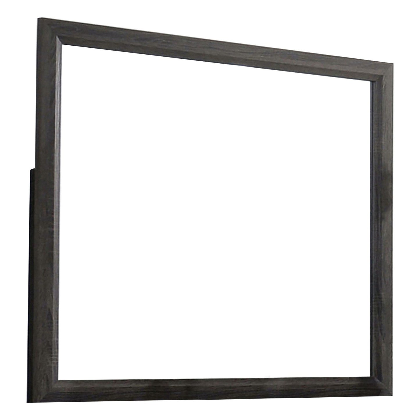 Benzara 39" Gray Contemporary Wooden Frame Mirror