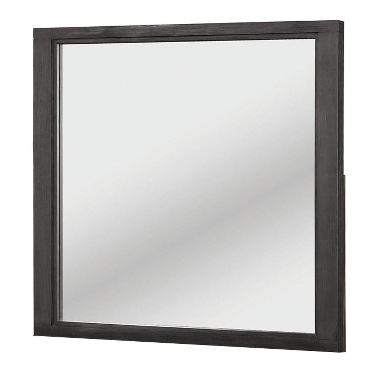 Benzara 40" Dark Gray Transitional Style Wooden Frame Mirror