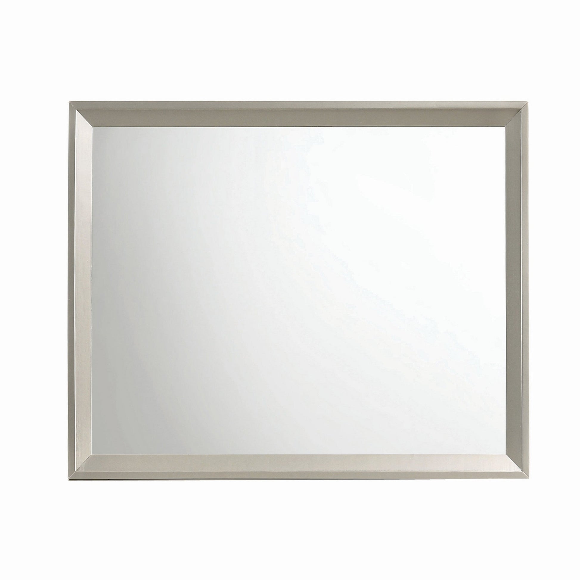Benzara 46" Gray Transitional Wooden Framed Wall Mirror