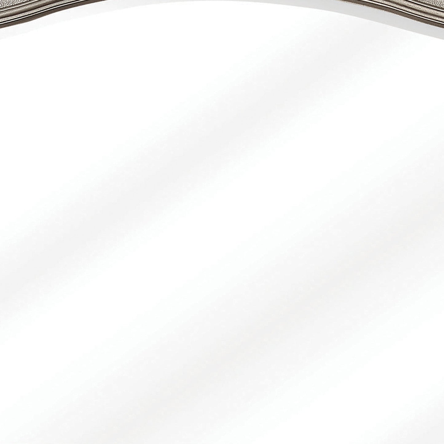 Benzara 46" Rectangular Silver Arched Wooden Framed Wall Mirror