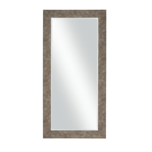 Benzara 58" Distressed Iron Rectangular Stylish Polystyrene Framed Leaner Mirror