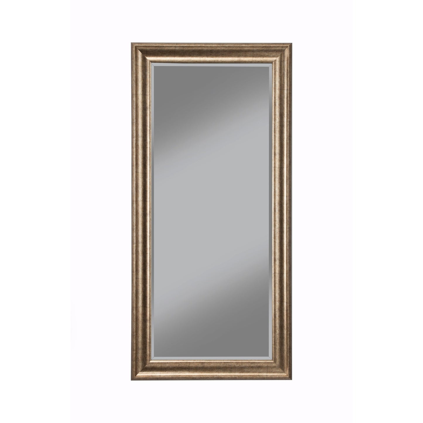 Benzara Antique Silver Rectangular Polystyrene Frame Full Length Leaner Mirror