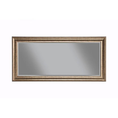 Benzara Antique Silver Rectangular Polystyrene Frame Full Length Leaner Mirror