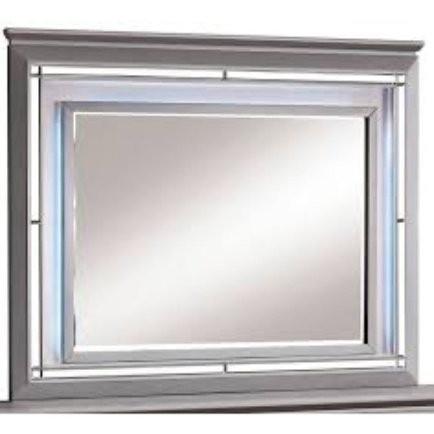 Benzara Bellanova Silver Contemporary Style Mirror