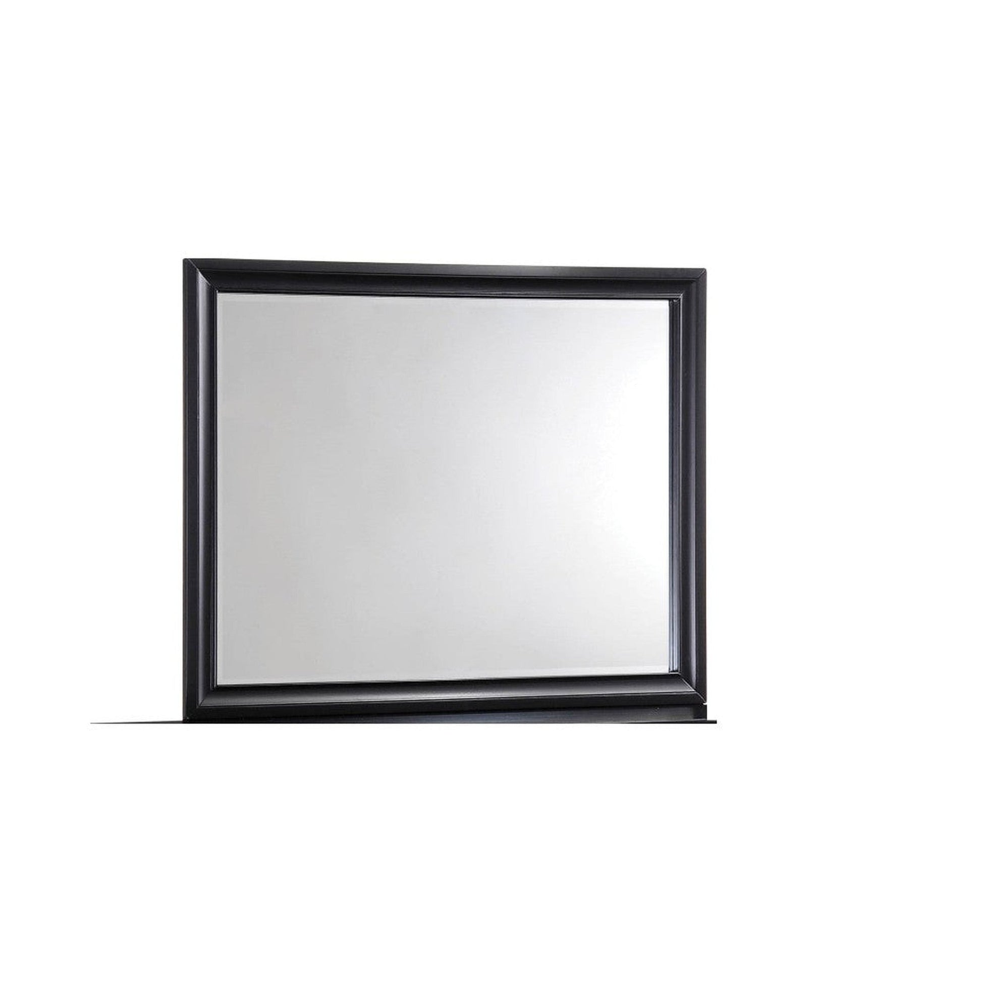 Benzara Black Contemporary Rectangular Mirror