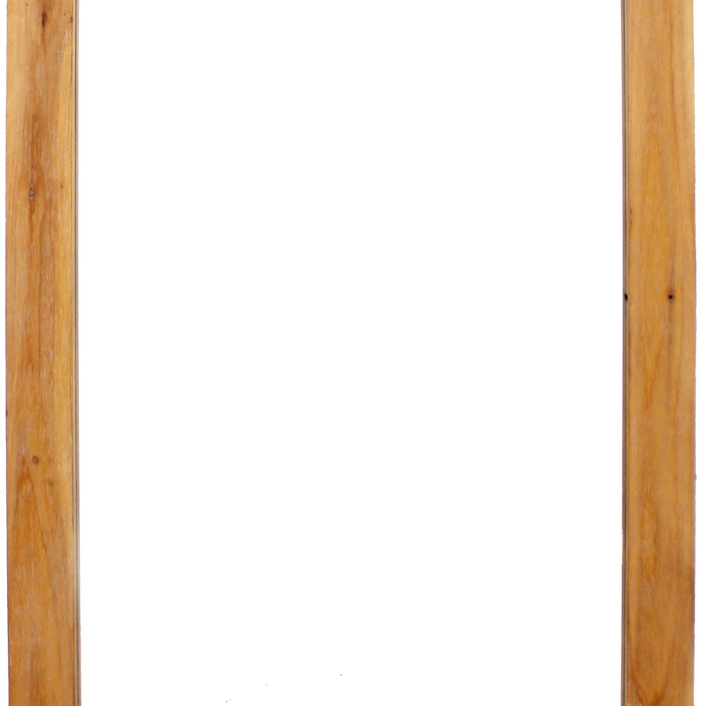 Benzara Brown Farmhouse Style Rectangular Wooden Wall Mirror With Arched Top