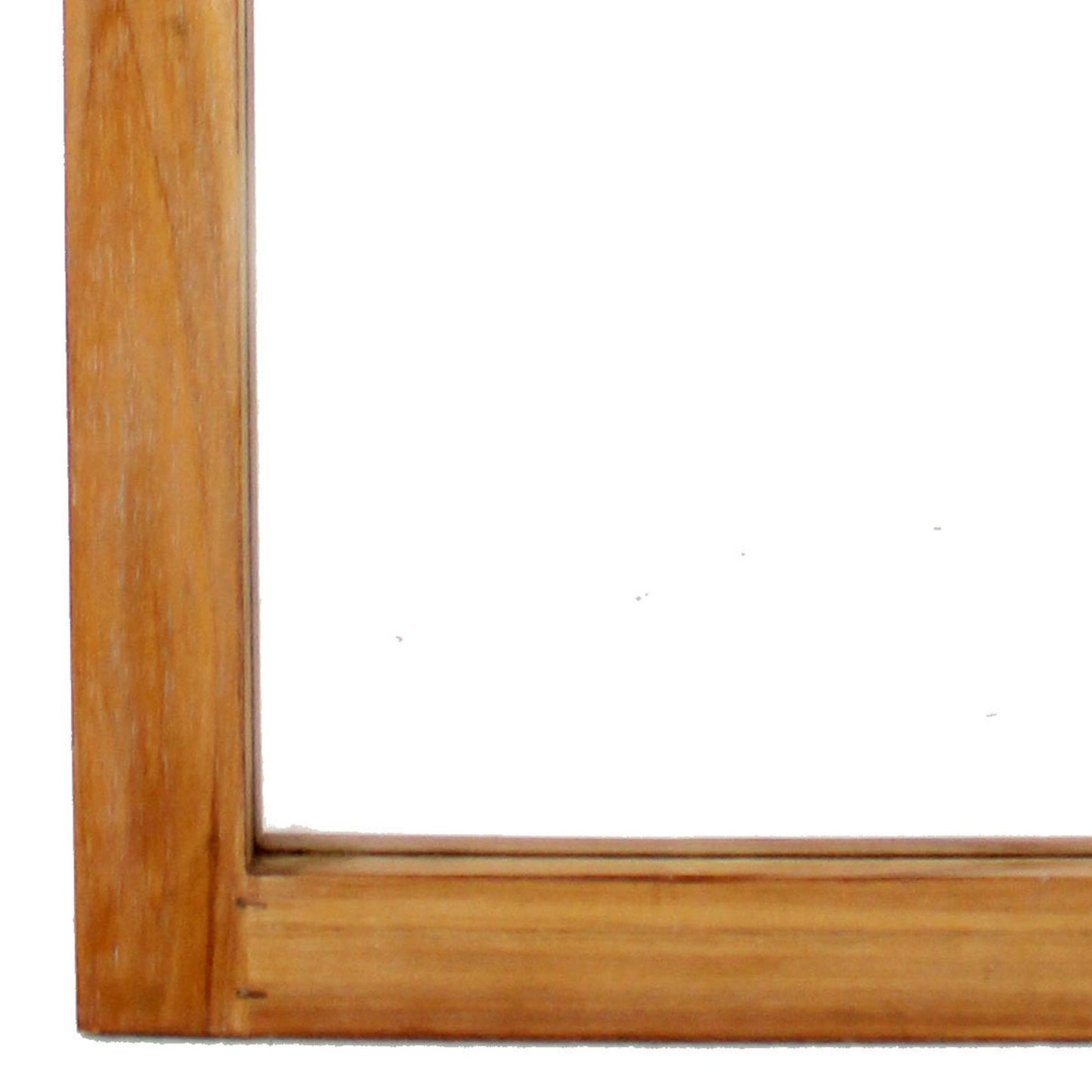 Benzara Brown Farmhouse Style Rectangular Wooden Wall Mirror With Arched Top