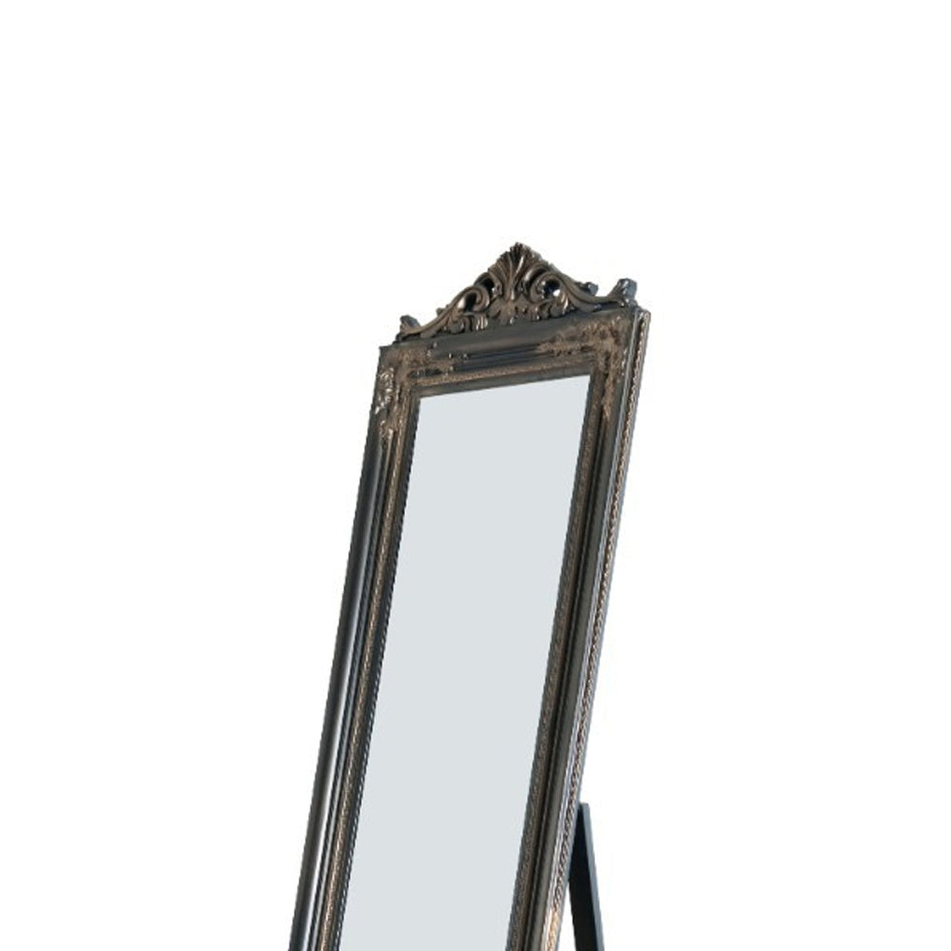 Benzara Camilla 71" Copper Full Length Standing Mirror With Decorative Design