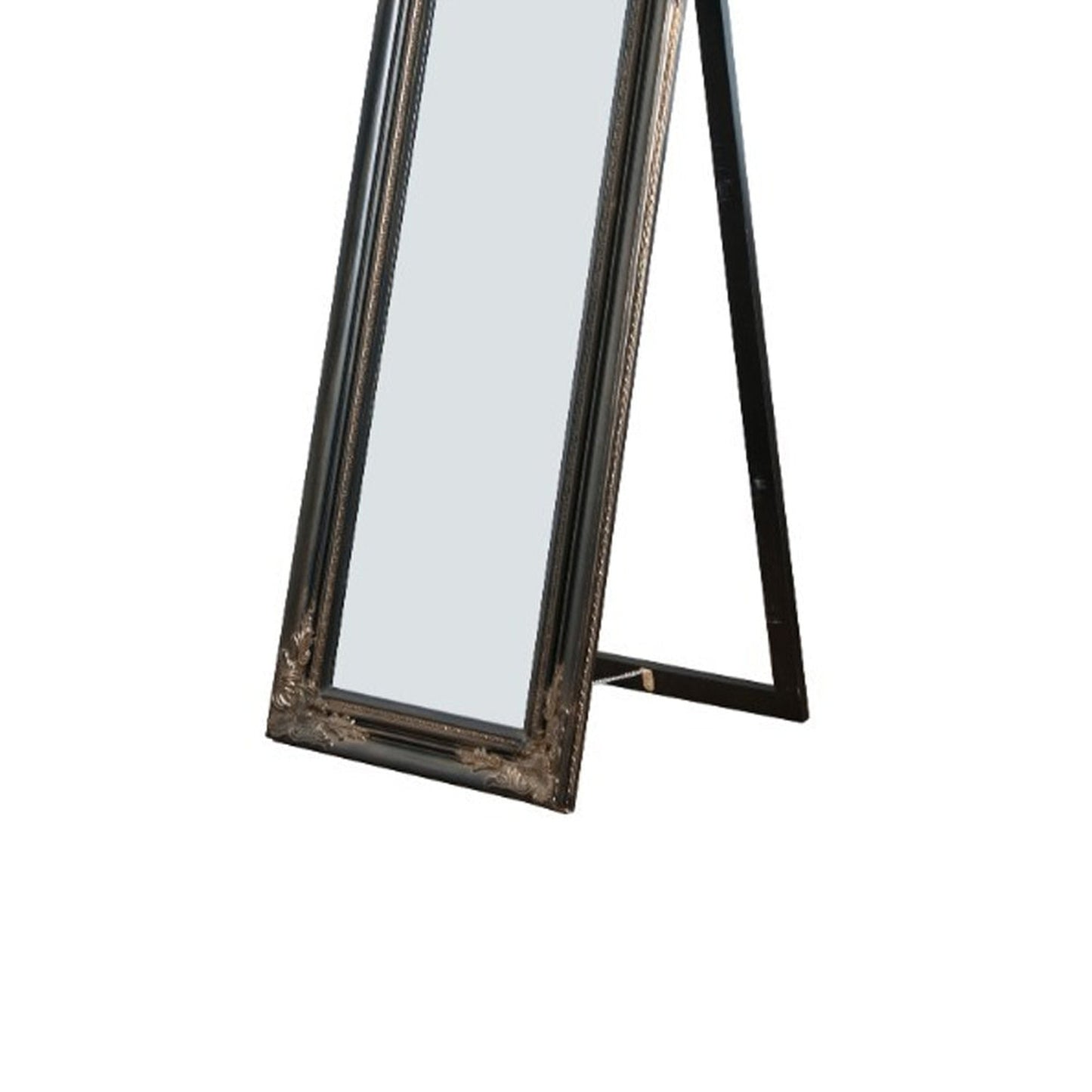 Benzara Camilla 71" Copper Full Length Standing Mirror With Decorative Design