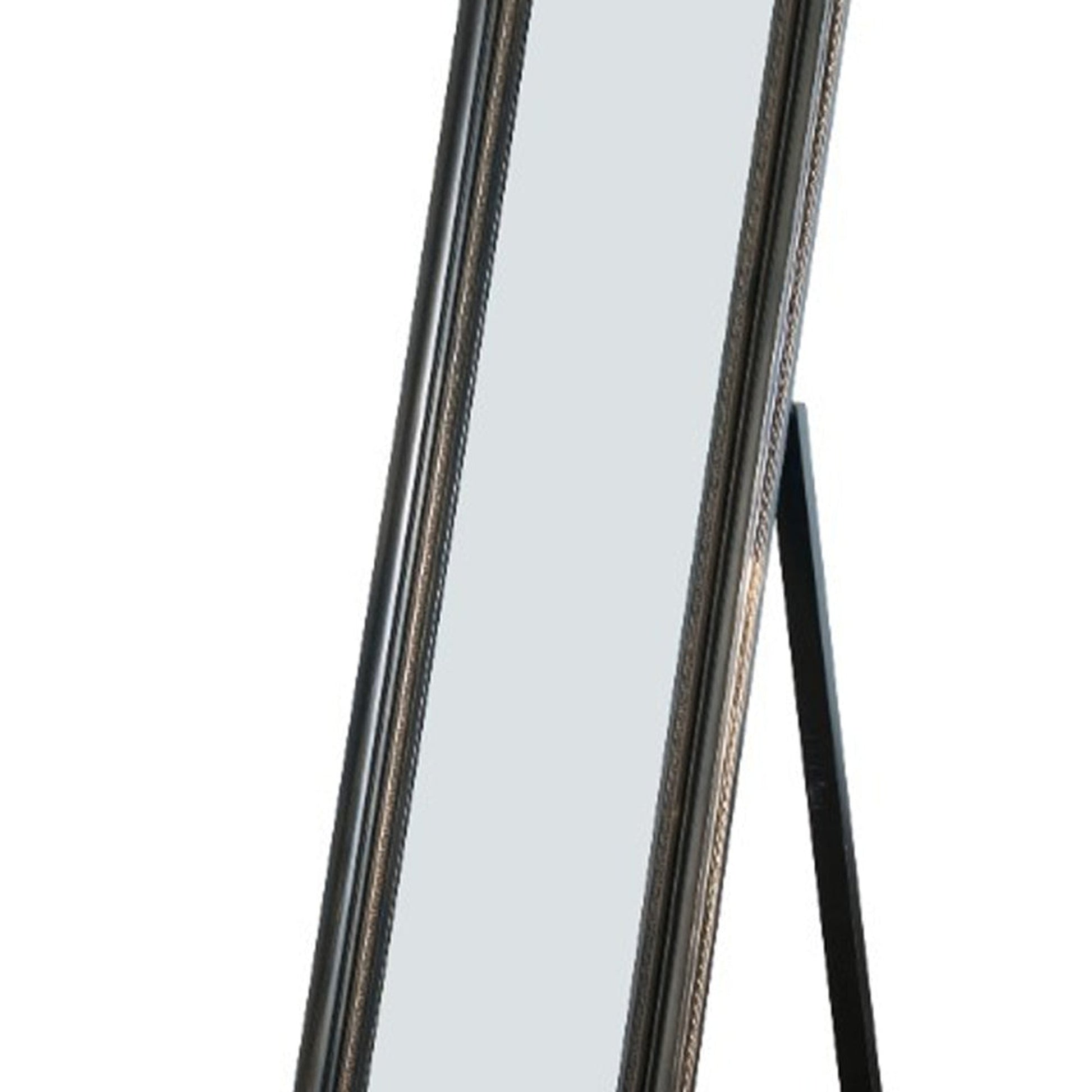 Benzara Camilla 71" Copper Full Length Standing Mirror With Decorative Design