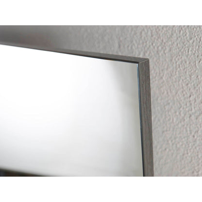 Benzara Clear Modern High Gloss Frameless Wall Mirror