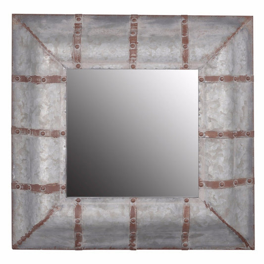 Benzara Unadorned Rustic Framed Baldwin Mirror