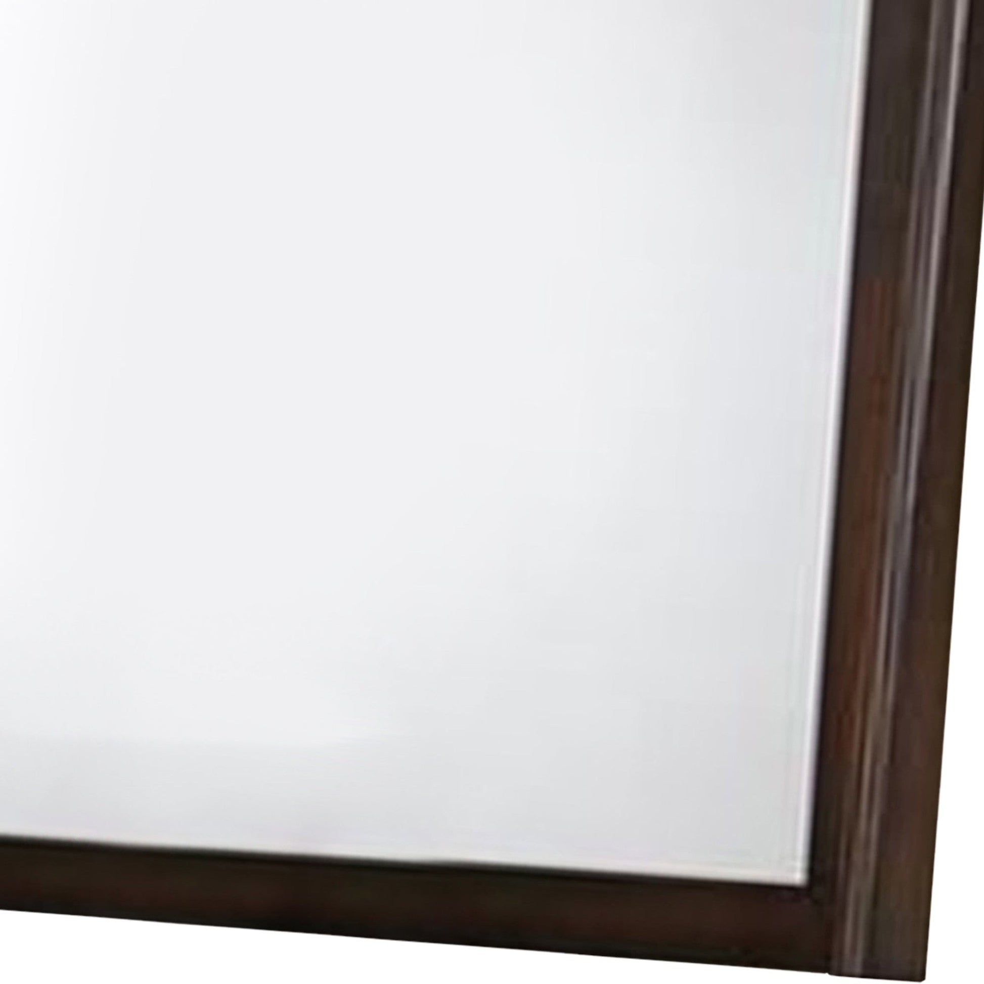 Benzara Varnish Oak Contemporary Appeal Mirror