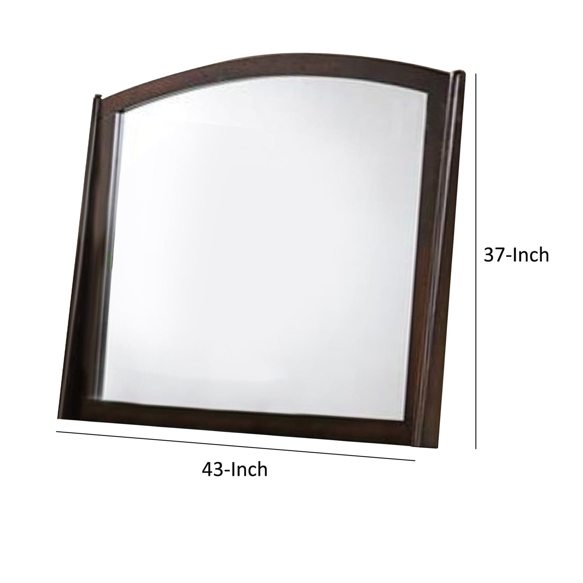 Benzara Varnish Oak Contemporary Appeal Mirror