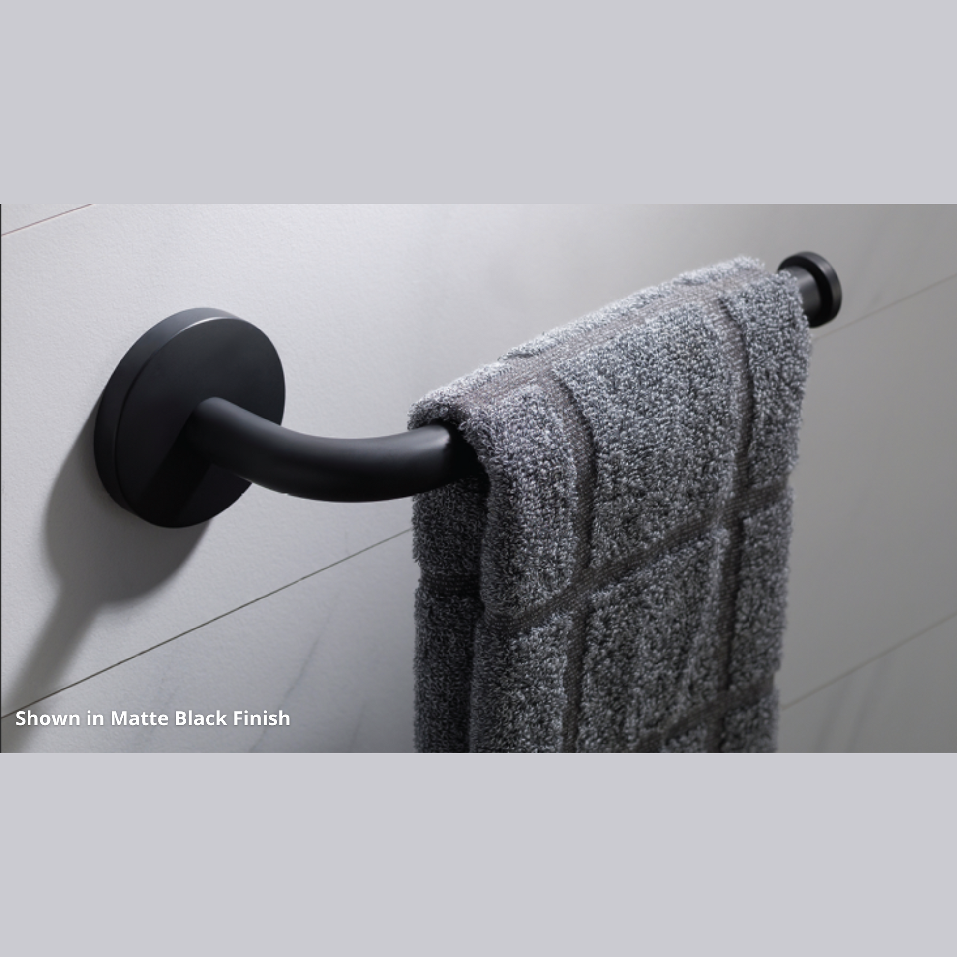 Blossom 500 Series 9" x 3" Chrome Brass Towel Bar